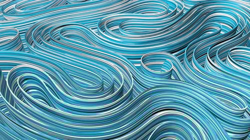 Abstract Fluid Wavy Lines Loop Background Animation