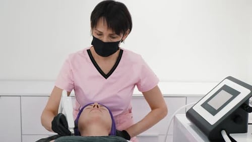 Medical Facial Treatment in a Bright Medical Clinic