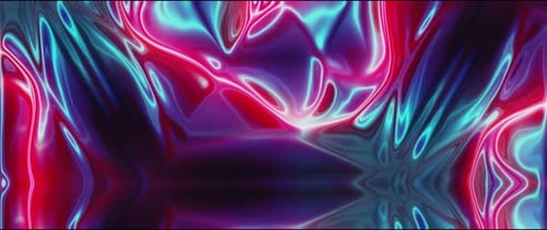 Glowing Fluid Abstract Neon Liquid Flowing Background Animation