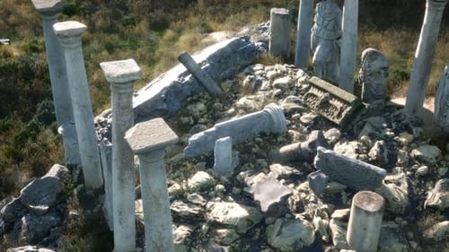 Der antike griechische Tempel in Italien