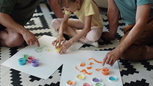 Creative Parents And Child