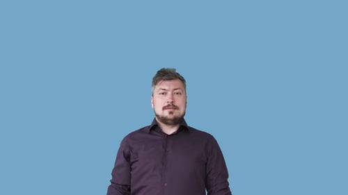 Man Has Idea and Points Upward