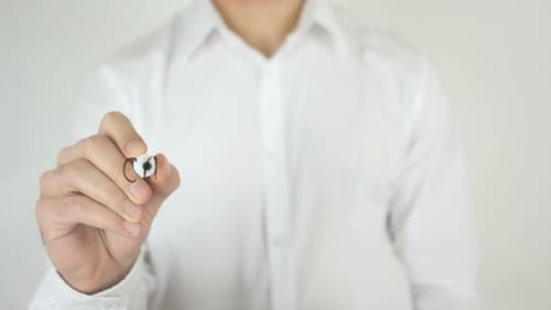 Writing Car Insurance on Transparent Surface