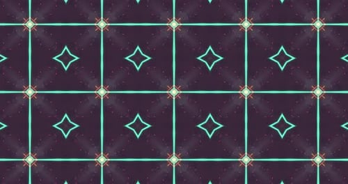 Abstract Neon Glowing Geometric Seamless Loop Background