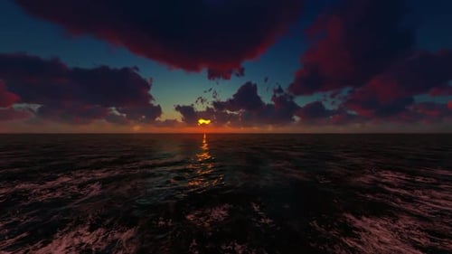 Dynamic Ocean Sunset to Night Sky Time-Lapse