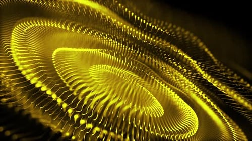 Abstract Dynamic Golden Particle Waves Background