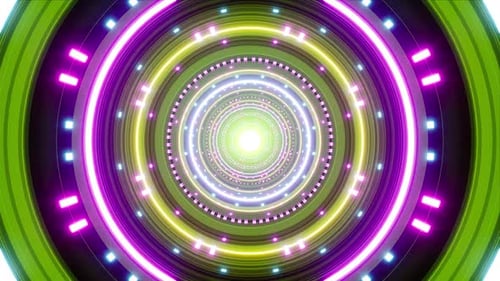 Colorful Decorative Light Tunnel