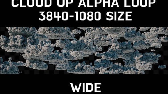 Cloud Loop Wide AlphaChannel , Backgrounds Motion Graphics ft. cloud ...