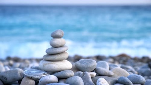 Zen Balanced Stones Stack
