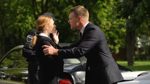 Argument After Car Accident with Police Officer