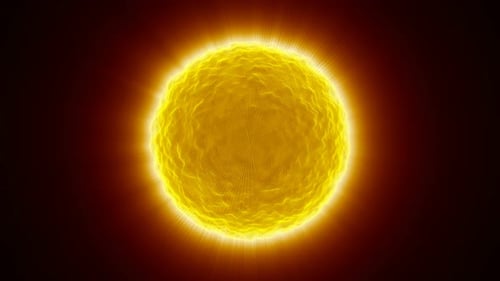 Star Sun Rotate on Deep Black Background Universe Space Intro Able to Loop Seamless