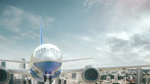 Airplane Take Off Singapore Second Version