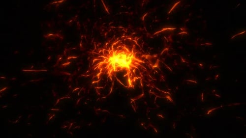 Abstract Fiery Energy Flow Background Loop