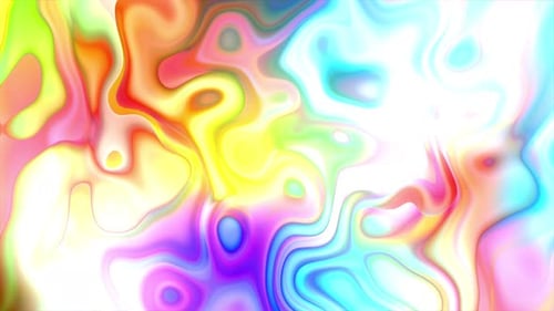 Vibrant Abstract Fluid Color Movement Loop Background