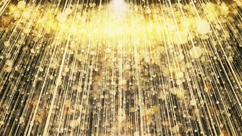 Golden Awards Particles Falling Light Background