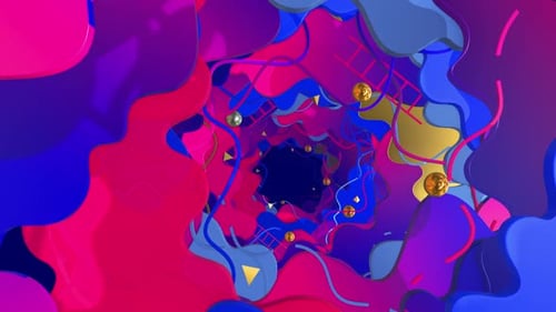 Liquid Style In 3d Geometry 02 HD