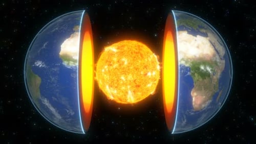 Scientific Animation of Earth's Core and Stellar Object