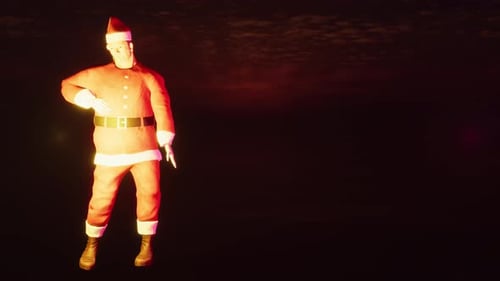 Animated 3D Santa Claus Dancing for Christmas Celebrations