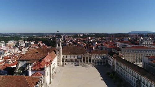 City view of Coimbra from University