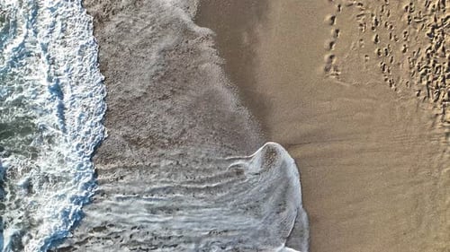 Sea Texture Aerıal Vıew 4 K Turkey Alanya