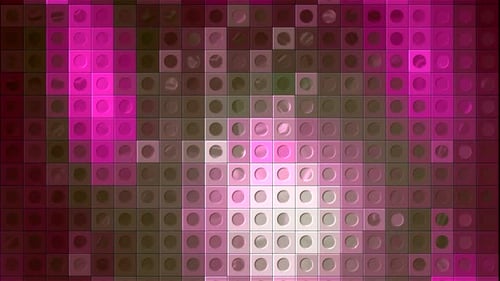 Pulsating Pink Pixelated Grid Motion Background