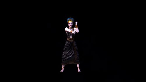 Danse Néfertiti 3 — Concept d'Halloween