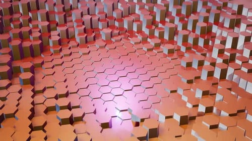 Abstract Hexagonal Loop Background 4K