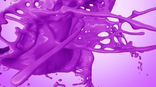 Dynamic Purple Liquid Splash Fluid Animation Reveal
