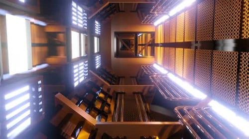 Flying in a Spaceship Tunnel