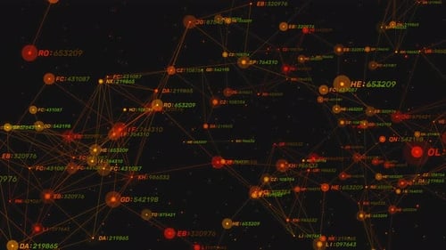 Futuristic Digital Data Network Connection Background