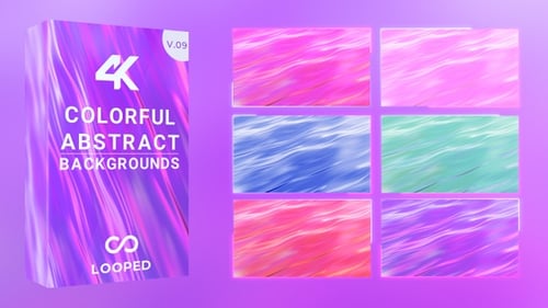 Animated Fluid Wavy Backgrounds in Vibrant Abstract Colors