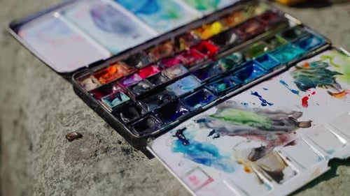 Artist Water Colours with Blended Tints