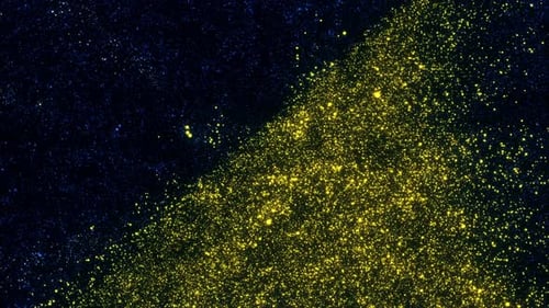 Tokelau Flag With Abstract Particles