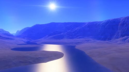 Space Background - Rocky Exoplanet