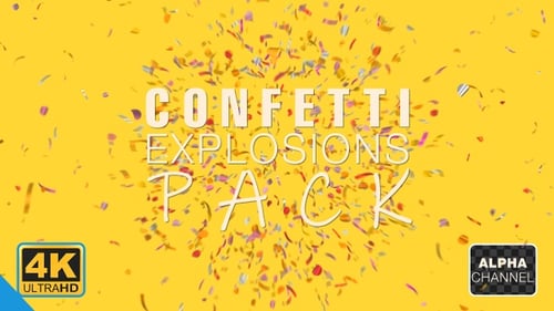 Bright Confetti Celebrations Overlay Pack
