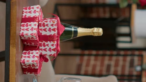 Gifts and Champagne for a Celebration of Love