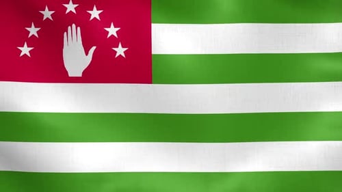 Seamless Loop Abkhazia Flag Waving