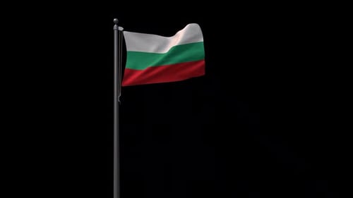 Bandera de Bulgaria con Alpha 2K