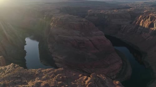 Aerial view of the Horseshoe Bend