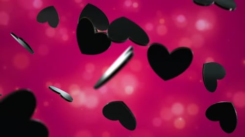 Love Romance Heart Particles Background