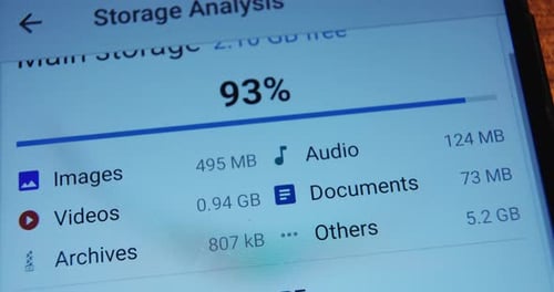 Mobile Phone Storage Analysis