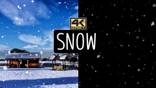 Realistic Falling Snow Particles 4K Winter Effect