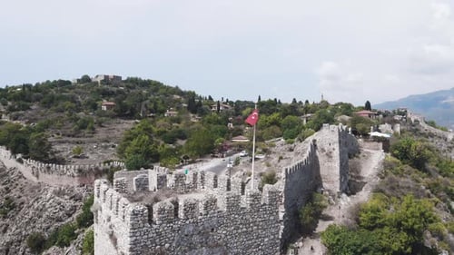 Ancienne forteresse, Alanya, principale attraction touristique de la ville turque d'Alanya