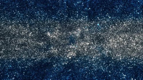 Sparkling Blue and White Glitter Particles Background Loop