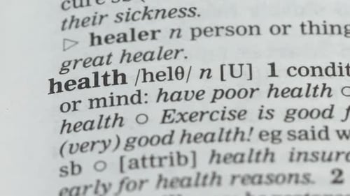 Definition of Health in the Dictionary