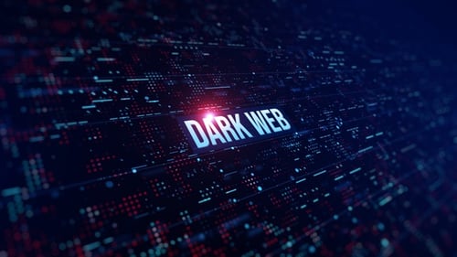 Digitaler Hintergrund des Dark Web