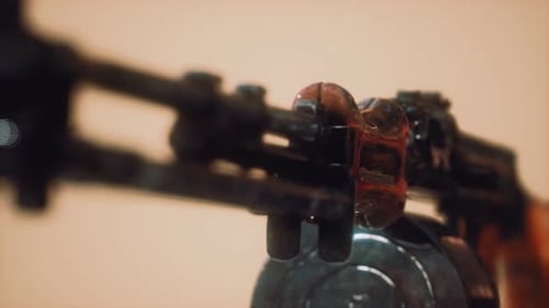 sowjetisches Maschinengewehr