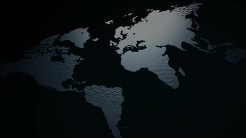 dynamic background with the continents of the earth levitating in space