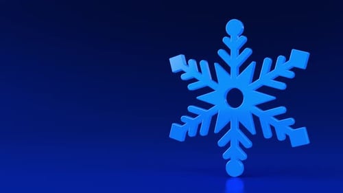 Blaue Schneeflocke