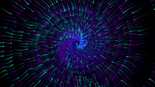 Abstrakte Spirale bunte bewegliche Partikel V43